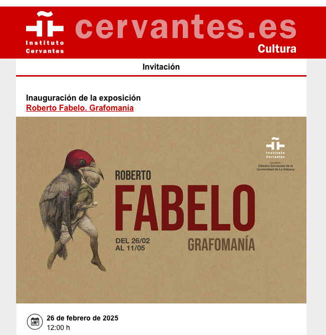 Fabelo Instituto Cervantes